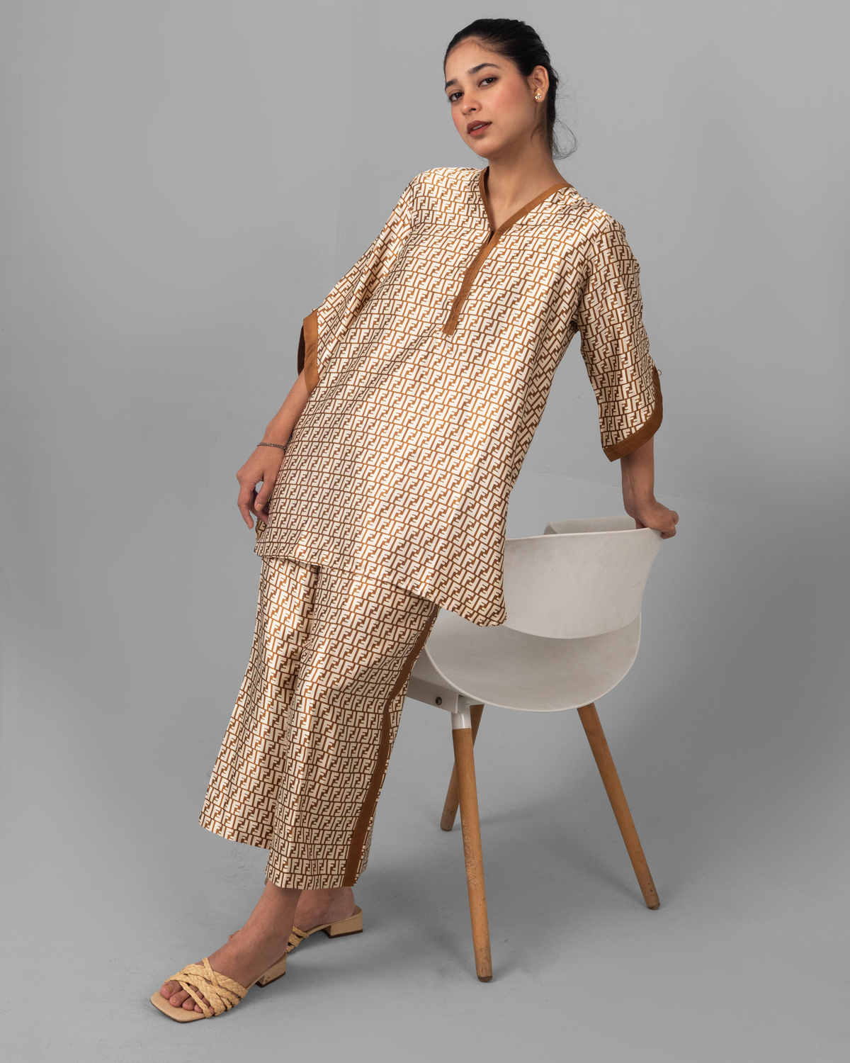 Fendi's Lair co-ord set styled look - ELYRA