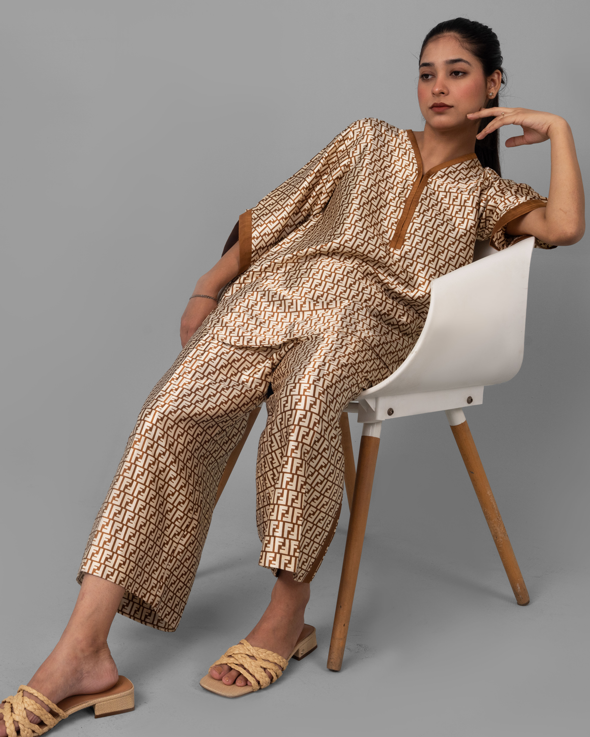 Fendi's Lair silk-shamooze co-ord set - ELYRA