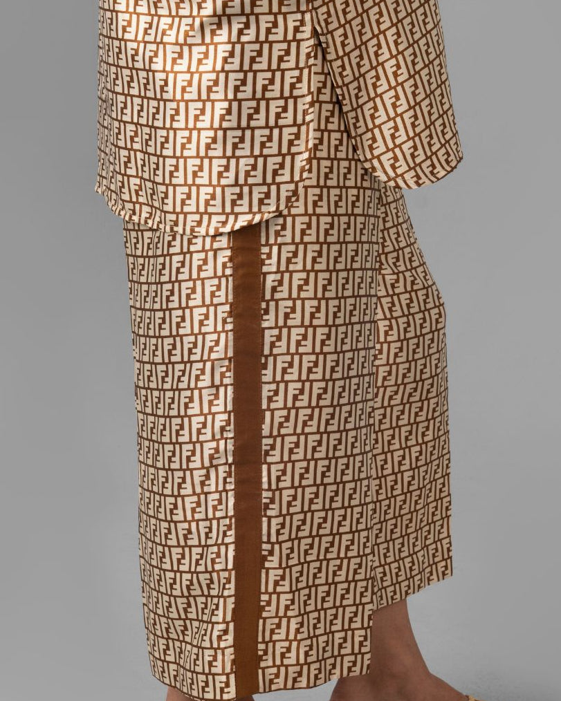 Fendi's Lair silk-shamooze culottes detail - ELYRA